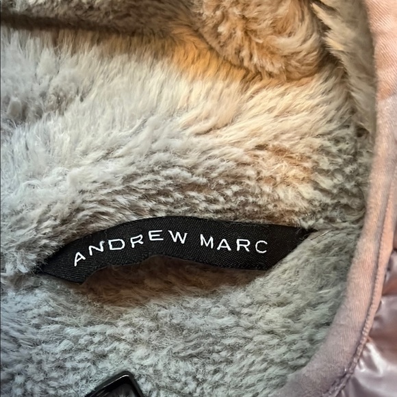 Andrew Marc Metallic Purple Reversible Puffer Jacket with Quilted Design - Picture 2 of 11